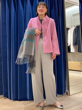 「NOLLEY'S」｜「アイテム（その他アウター）」を使った、SAYAKAさん（レディース・163cm）の秋コーディネート