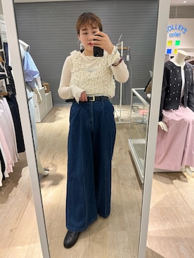 「Laraaji（ララージ）のアイテム（トップス）」を使った、SAYAKAさん（レディース・163cm）の秋コーディネート