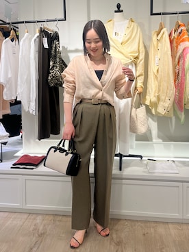 「NOLLEY’S（ノーリーズ）のアイテム」を使った、SAYAKAさん（レディース・163cm）の春コーディネート