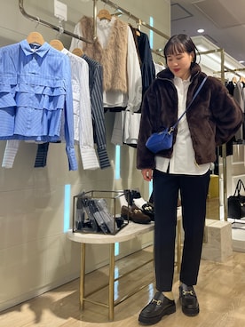 「アイテム（タイツ/ストッキング）」を使った、SAYAKAさん（レディース・163cm）の秋コーディネート