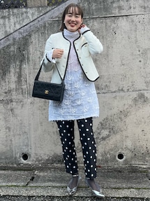 NOLLEY'S sophi カラミツイードカーデジャケット　M NOLLEY'S Sophi（ノーリーズソフィ）の「カラミツイードカーデ