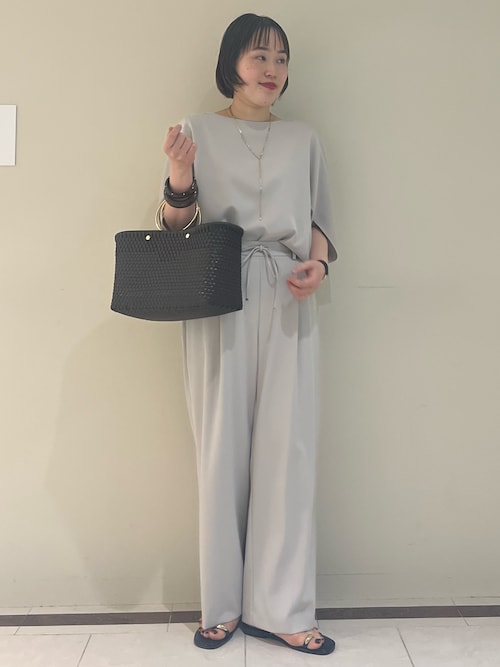 セール】《セットアップ対応》ツイルコクーンブラウス（シャツ