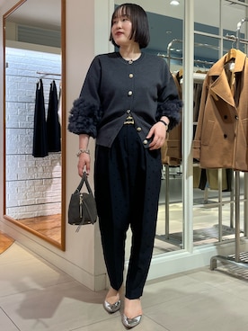 「NOLLEY’S（ノーリーズ）のアイテム」を使った、SAYAKAさん（レディース・163cm）の秋コーディネート
