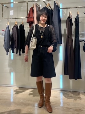 「NOLLEY’S（ノーリーズ）のアイテム」を使った、SAYAKAさん（レディース・163cm）の夏コーディネート