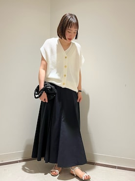 ウォッシャブルペーパーヤーン2WAYベストを使った人気