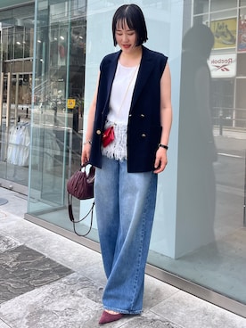 「grace grace （グラスグラス）のアイテム」を使った、SAYAKAさん（レディース・163cm）の夏コーディネート