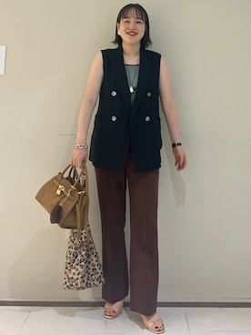 「アイテム（チャーム）」を使った、SAYAKAさん（レディース・163cm）の夏コーディネート