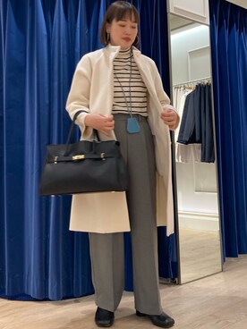「NOLLEY'S」｜「アイテム（その他アウター）」を使った、SAYAKAさん（レディース・163cm）の秋コーディネート