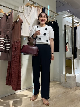 「NOLLEY’S（ノーリーズ）のアイテム（ワンピース/ドレス）」を使った、SAYAKAさん（レディース・163cm）の夏コーディネート