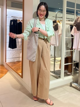 「grace grace （グラスグラス）のアイテム」を使った、SAYAKAさん（レディース・163cm）の春コーディネート