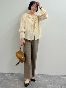 「grace grace （グラスグラス）のアイテム」を使った、SAYAKAさん（レディース・163cm）の夏コーディネート