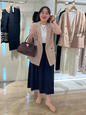 「アイテム（チョーカー）」を使った、SAYAKAさん（レディース・163cm）の夏コーディネート