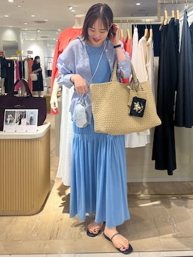 「アイテム（チャーム）」を使った、SAYAKAさん（レディース・163cm）の夏コーディネート