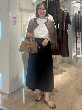 「アイテム（チャーム）」を使った、SAYAKAさん（レディース・163cm）の夏コーディネート