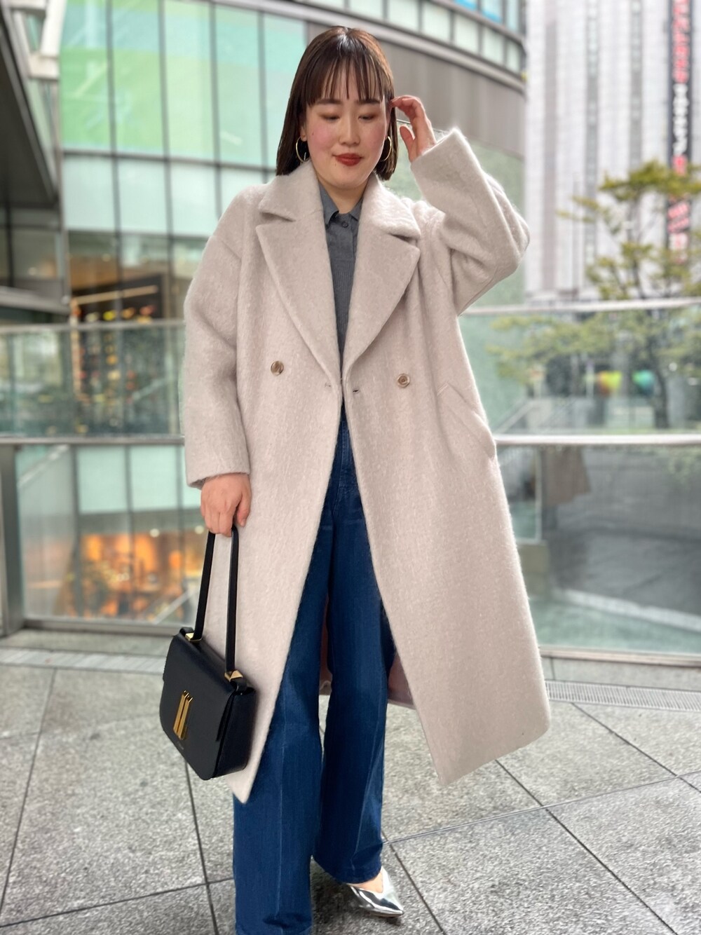 ◇【WEB限定カラーあり】ループカットロングシャギーコートを使った