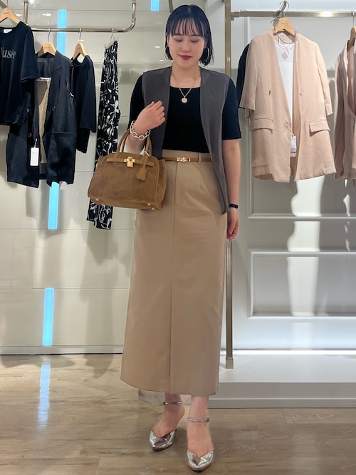 NOLLEY'S（ノーリーズ） ベスト ジレ オーガンジージレ レディース