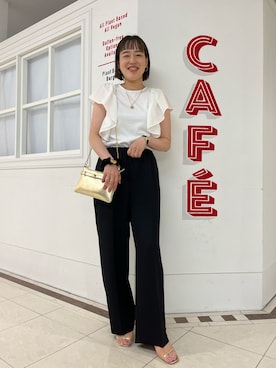 「シュシュ」｜「アイテム（アクセサリー）」を使った、SAYAKAさん（レディース・163cm）の夏コーディネート