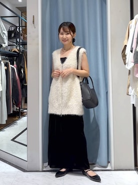「アイテム（シュシュ）」を使った、たのさん（レディース・148cm）の秋コーディネート