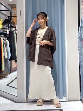 「アイテム（テーラードジャケット）」を使った、たのさん（レディース・148cm）の夏コーディネート