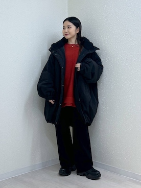 「LOWRYS FARM（ローリーズファーム）のアイテム（その他アウター）」を使った、たのさん（レディース・148cm）の冬コーディネート