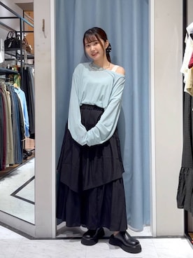 「アイテム（シュシュ）」を使った、たのさん（レディース・148cm）の秋コーディネート