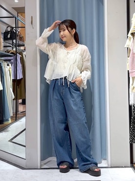 「アイテム（チョーカー）」を使った、たのさん（レディース・148cm）の夏コーディネート