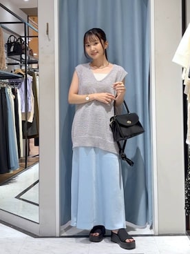 「アイテム（チョーカー）」を使った、たのさん（レディース・148cm）の夏コーディネート