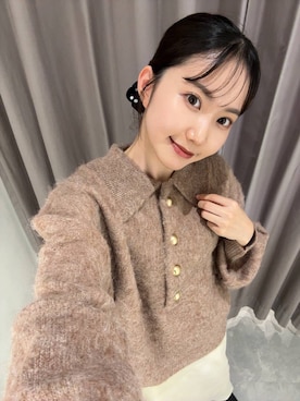 「アイテム（シュシュ）」を使った、たのさん（レディース・148cm）の秋コーディネート