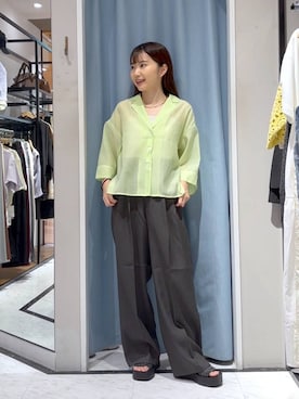 「アイテム（チョーカー、ベージュ系）」を使った、たのさん（レディース・148cm）の夏コーディネート