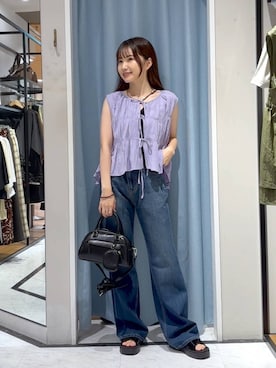 「アイテム（チョーカー）」を使った、たのさん（レディース・148cm）の夏コーディネート