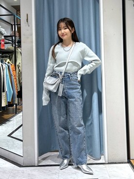 「アイテム（ブーツ、シルバー系）」を使った、たのさん（レディース・148cm）の冬コーディネート