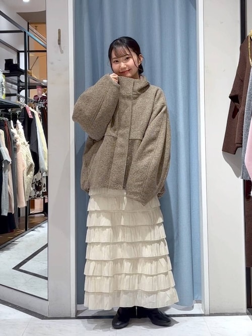 専用！LOWRYSFARM ウーリーテックスタンドブルゾン アイボリー LOWRYS FARMのジャケット/アウターを使ったコーディネート(ZOZOTOWN