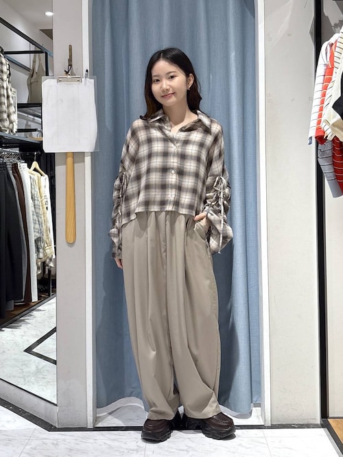 専用   新品タグ付き✨リネンルーズショートローブ 実物大型紙【No.516】ヨーク切り替えのスタンドカラーショート