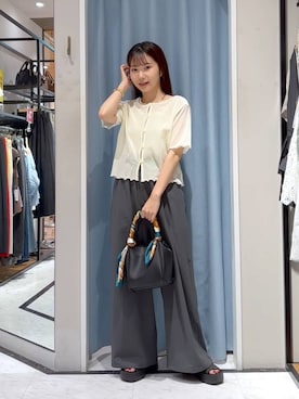 「アイテム（バンダナ/スカーフ）」を使った、たのさん（レディース・148cm）の夏コーディネート