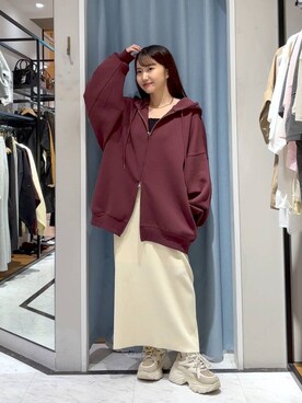 「アイテム（チョーカー）」を使った、たのさん（レディース・148cm）の秋コーディネート