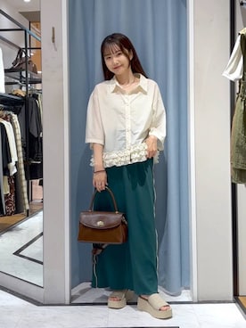 「アイテム（ボストンバッグ）」を使った、たのさん（レディース・148cm）の夏コーディネート