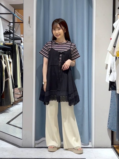 LOWRYS FARM｜2WAYコットンレースミニワンピース | Rakuten