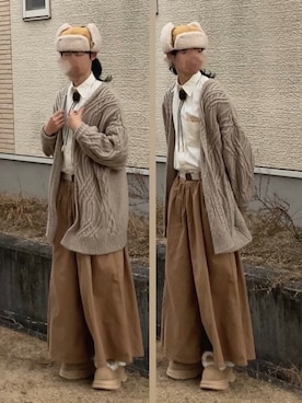 なつき(旧なっつ)さん（メンズ・179cm）の冬コーディネート