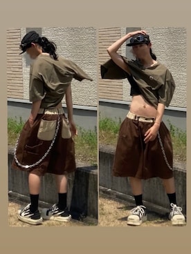 「Handmade（ハンドメイド）のアイテム」を使った、なつきさん（メンズ・179cm）の夏コーディネート