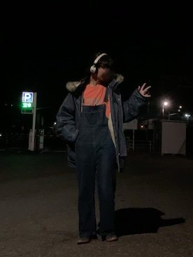 「アイテム（ヘッドフォン/イヤホン）」を使った、朧気ながらなっつさん（メンズ・179cm）の秋コーディネート