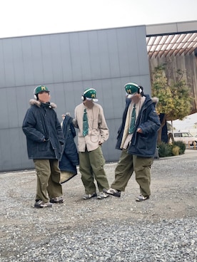 「アイテム（ハンカチ/ハンドタオル）」を使った、朧気ながらなっつさん（メンズ・179cm）の秋コーディネート