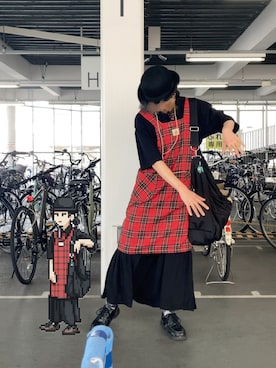 「アイテム（エプロン）」を使った、朧気ながらなっつさん（メンズ・179cm）の秋コーディネート