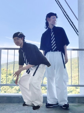 「アイテム（ネクタイ）」を使った、朧気ながらなっつさん（メンズ・179cm・20代）の秋コーディネート