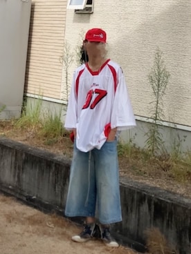 「Lee（リー）のアイテム」を使った、なつきさん（メンズ・179cm）の夏コーディネート