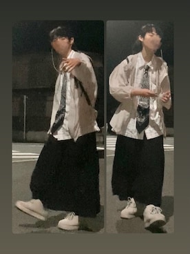 「アイテム（スカート）」を使った、なつき(旧なっつ)さん（メンズ・179cm）の春コーディネート