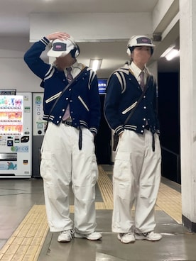 「EDWIN（エドウィン）のアイテム」を使った、なつき(旧なっつ)さん（メンズ・179cm）の冬コーディネート