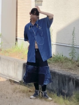 「Lee（リー）のアイテム」を使った、なつきさん（メンズ・179cm）の夏コーディネート