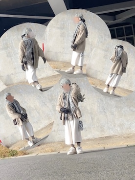 「アイテム（キャスケット）」を使った、朧気ながらなっつさん（メンズ・179cm）の冬コーディネート