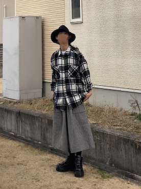 「SHEINの¥4688（スニーカー、ブラック系）」を使った、なつき(旧なっつ)さん（メンズ・179cm）の春コーディネート