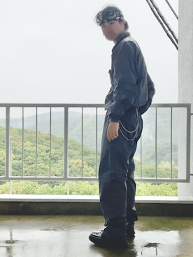 「アイテム（ヘアアクセサリー）」を使った、朧気ながらなっつさん（メンズ・179cm）の秋コーディネート